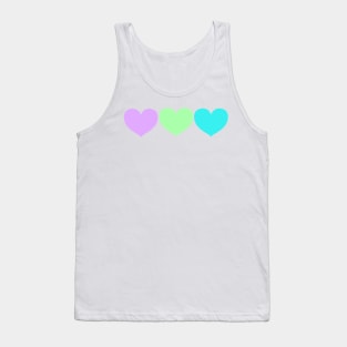 Pastel hearts Tank Top